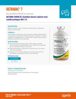 ULTRABAC® 7 BACTERINA-TOXOIDE DE: Clostridium chauvoei