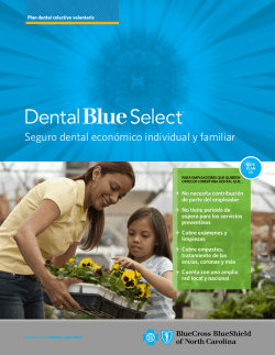 Plan Dental Comparativo - Blue Cross and Blue Shield of North