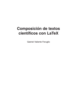 Composición de textos científicos con LaTeX
