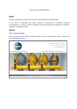 Bajar Manual de uso - Exgadet SA :: Servicios de Gas Natural