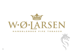 W.O.Larsen 2016 Ediciones Limitadas