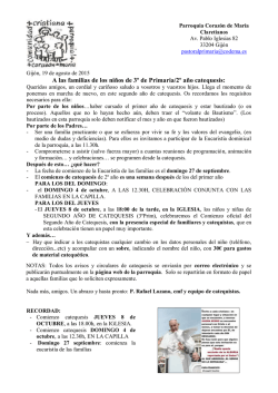 ficha de catequesis infantil - Parroquia del Corazón de María (Gijón)