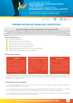 descargar normativa pdf - Congreso Psicologia del Deporte