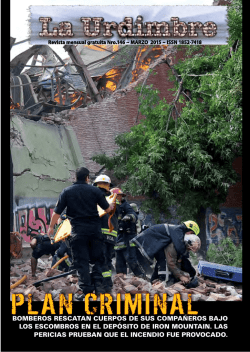 BOMBEROS RESCATAN CUERPOS DE SUS COMPAÑEROS