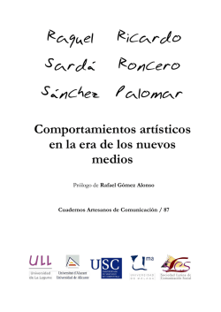 Comportamientos artísticos en la era de los nuevos medios
