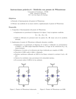 Medición con puente de Wheatstone