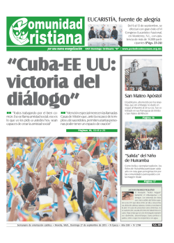 EUCARIST&Iacute;A, fuente de alegr&iacute;a