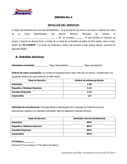 A. Detalles técnicos - Sitio Web Infocomunicaciones JASEC