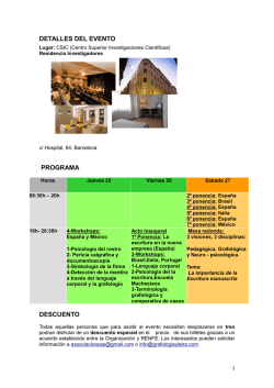 Detalles del evento