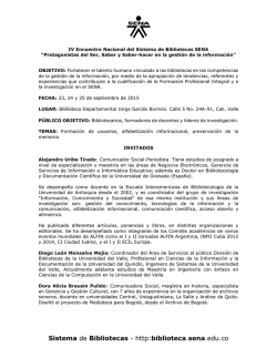 Sistema de Bibliotecas - http:biblioteca.sena.edu.co