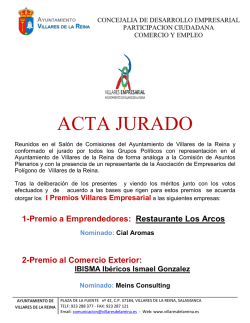 ACTA JURADO - Ayuntamiento de Villares de la Reina