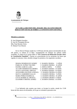Ayuntamiento de Ubrique ACTA DE LA REUNION DEL JURADO