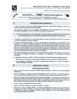 Instructivo para solicitar turnos previsionales, v&iacute;a web, en