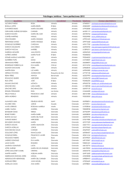 Turno peritaciones 2015