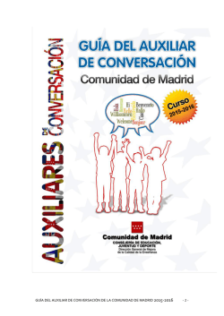 Guía del Auxiliar de Conversación curso 2015-2016