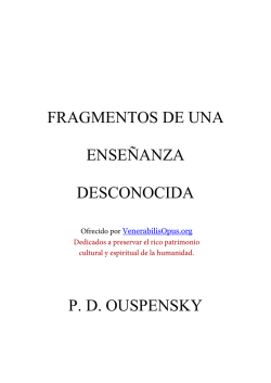 FRAGMENTOS DE UNA - VenerabilisOpus.org