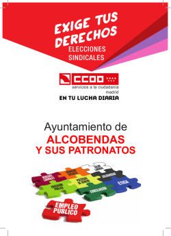 EXIGE TUS DERECHOS - CCOO Ayuntamiento de Alcobendas