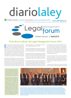 Éx ito de la II edición del Leg al Man agement Forum 2015
