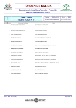 ORDEN DE SALIDA