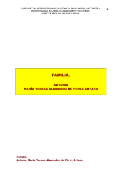 FAMILIA. María Teresa Almandoz de Pérez Artaso