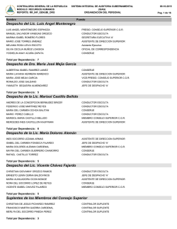 Lista de funcionarios de la CGR - Contralor&iacute;a General de la Rep&uacute;blica