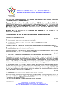 Miércoles 25 de Marzo