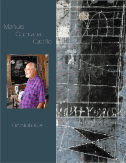 CRONOLOG&Ccedil;IA MANUEL QUINTANA CASTILLO