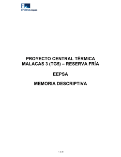 PROYECTO CENTRAL TÉRMICA MALACAS 3 (TG5) – RESERVA
