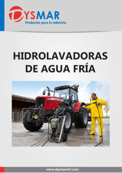 HIDROLAVADORAS DE AGUA FRÍA