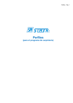 Perfiles - SIMER SA