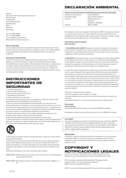 INSTRUCCIONES IMPORTANTES DE SEGURIDAD