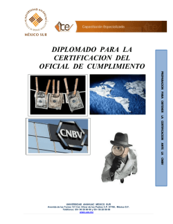 diplomado para la certificacion del oficial de cumplimiento