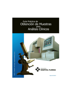 Guía Práctica de Obtención de Muestras para