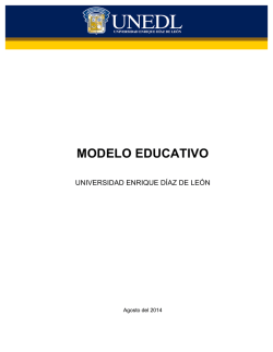 MODELO EDUCATIVO - Universidad Enrique Díaz de León