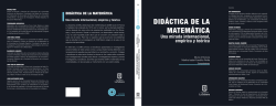 DIDÁCTICA DE LA MATEMÁTICA