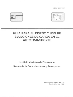 GUIA PARA EL DISEÑO Y USO DE SUJECIONES DE CARGA EN