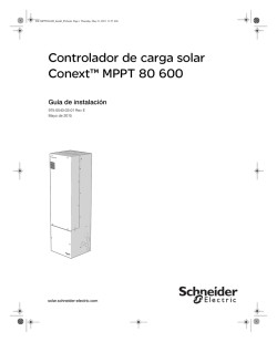 Controlador de carga solar Conext™ MPPT 80