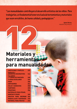 12Materiales y herramientas para manualidades