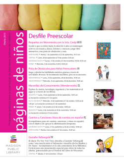 Desfile Preescolar - Madison Public Library