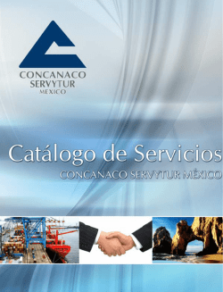 Catalogo de Servicios CONCANACO - Concanaco