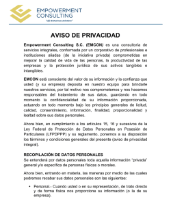 AVISO DE PRIVACIDAD