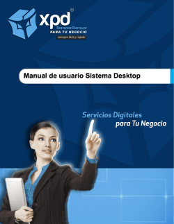 Manual de usuario Sistema Desktop