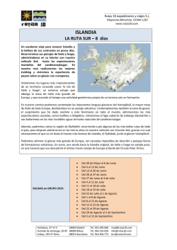 ISLANDIA RUTA SUR