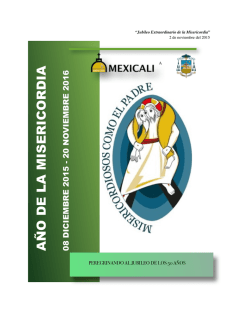 Documento Diocesano Año de la Misericordia