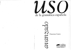Uso de la gramatica espanola - bibliotecas del Colegio Estudio