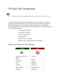 Vicios del lenguaje - Carle
