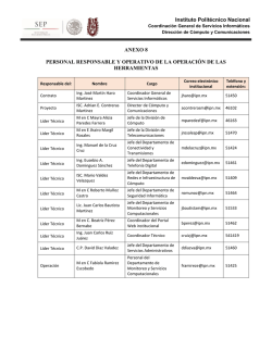 Anexo 8, Personal Resp. y Operativo