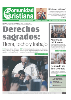 Tierra, techo y trabajo - Arquidi&oacute;cesis de Morelia