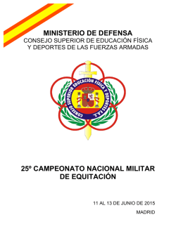 programa 25&ordm; campeonato nacional militar de equitaci&oacute;n