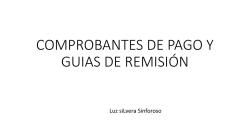 Comprobantes De Pago Y Guias De Remisi&oacute;n.